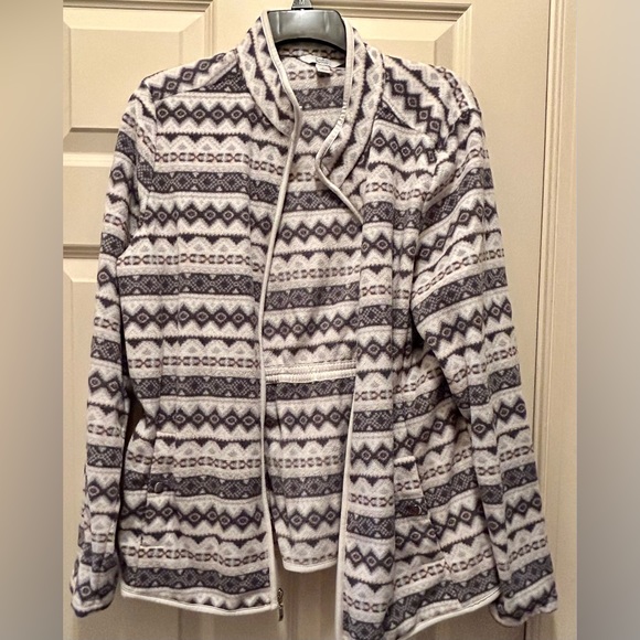 Croft & Barrow Women’s Zip Up Fleece Jacket Size Large - Picture 3 of 6